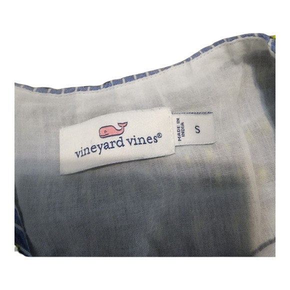 Vineyard Vines Yarn Dye Stripe Embroidered Shift Dress size small - Picture 5 of 8